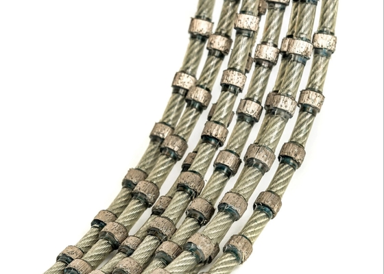 Granit-Block-Rutscher Diamond Wire Cutting Rope 11mm 40 Perlen pro Meter