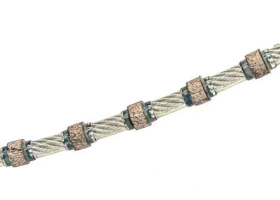 Granit-Block-Rutscher-Diamond Wire Saw Rope Diamond-Kabel sah 11mm