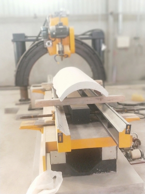Automatische Roman Pillar Slot Stone Cutting-Werkzeugmaschine 7.5kw