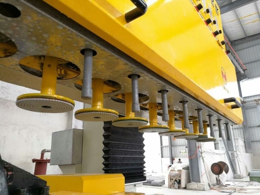 Plc-Kreisstein-Platten-Poliermaschine für die Verarbeitung der hohlen Spalte