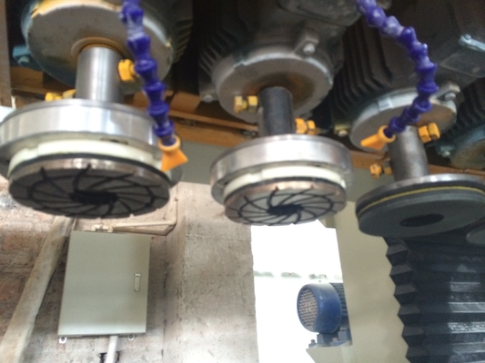 Plc-Kreisstein-Platten-Poliermaschine für die Verarbeitung der hohlen Spalte