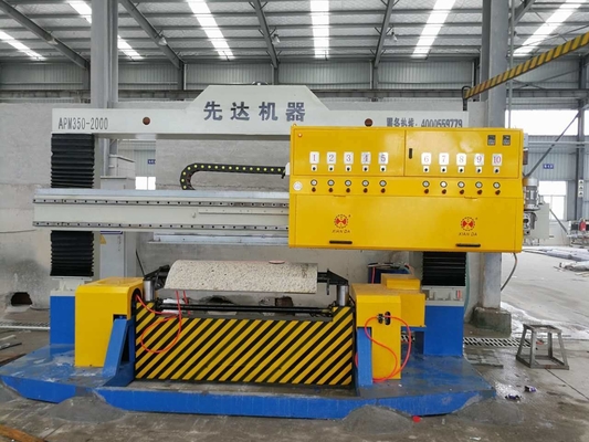 Plc-Kreisstein-Platten-Poliermaschine für die Verarbeitung der hohlen Spalte