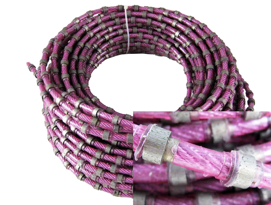 Leitungsgeschwindigkeit Hardrock-Marmorblock-Diamond Coated Wire Saw For-Stein-25-35m/S