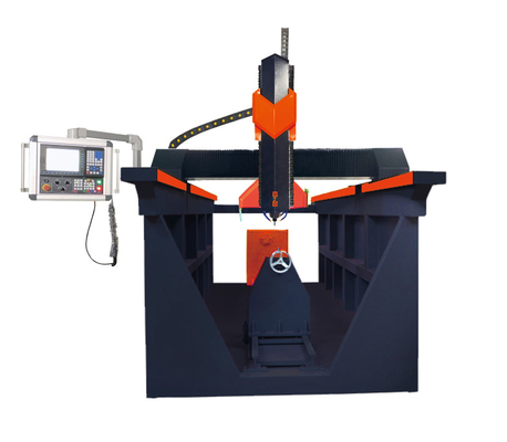 Spalte 4axis CNC-Stein, der Maschine 7.5kw Jadestone schnitzt